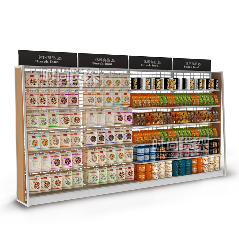 便利店貨架_食品貨架(網板單面)